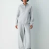 Cozy Sweatfleece Boyfriend Polo Sweatshirt Cozy Sweatfleece Boyfriend Polo Sweatshirt