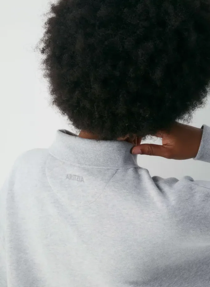 Cozy Sweatfleece Boyfriend Polo Sweatshirt Cozy Sweatfleece Boyfriend Polo Sweatshirt