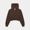 Cozy Sweatfleece Perfect Crop Zip Hoodie Cozy Sweatfleece Perfect Crop Zip Hoodie